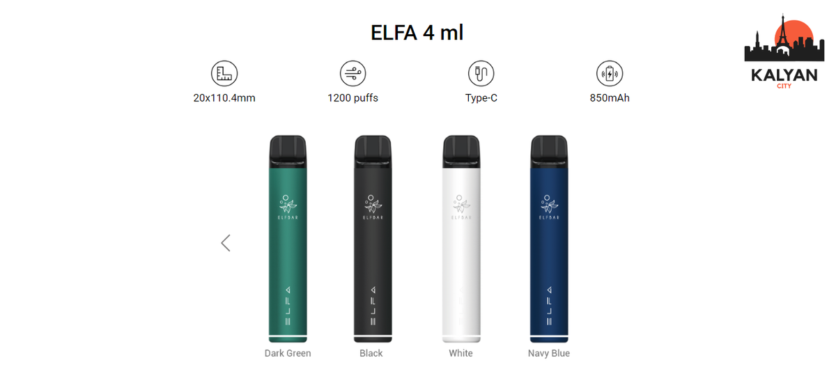 Под-система Elf Bar ELFA Pod Kit Особливості