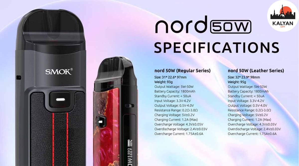 Под-система Smok Nord 50W Характеристики