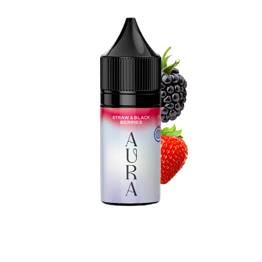 Рідина Aura Straw & Black Berries (Ожина Полуниця) 30 мл 50 мг