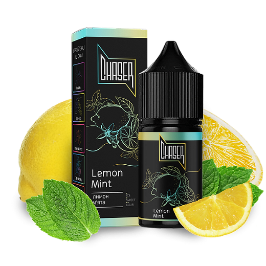 Рідина Chaser Black Salt 15 мл 50 мг зі смаком Лимона і М'яти (Lemon Mint)
