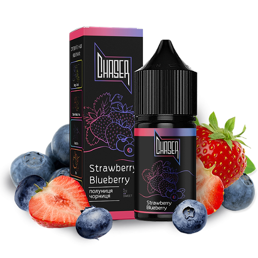 Жидкость Chaser Black Salt 15 мл 50 мг со вкусом Клубники и Черники (Strawberry Blueberry)