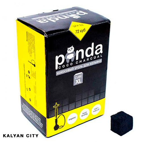Вугілля Panda coco charcoal XL 72 куб. Black
