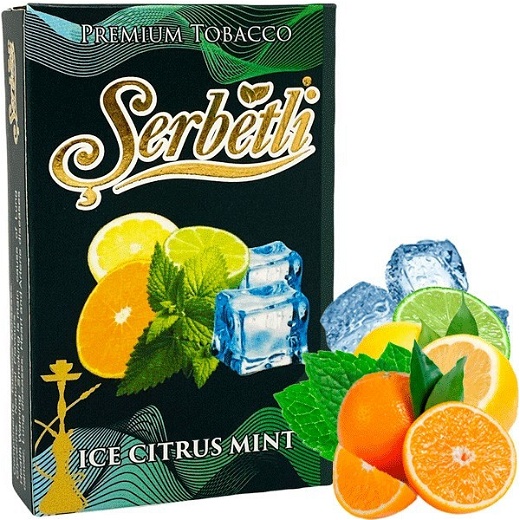 Тютюн Serbetli Ice citrus mint (Лід Цитрус М'ята) 50 гр