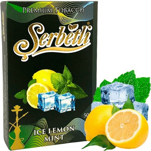 Тютюн Serbetli Ice lemon mint (Лід Лимон М'ята) 50 гр