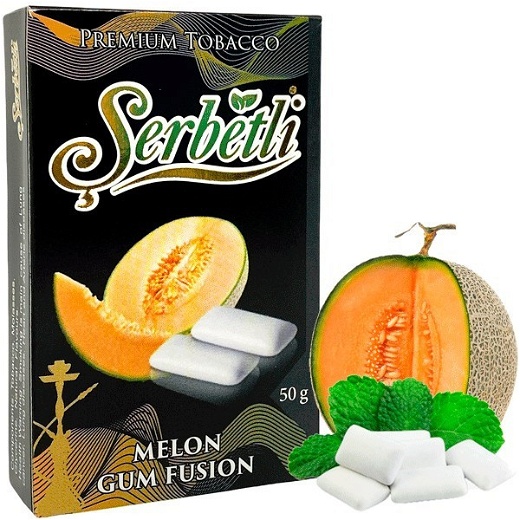 Тютюн Serbetli Melon Gum Fusion (Диня Жуйка Ф'южин) 50 гр
