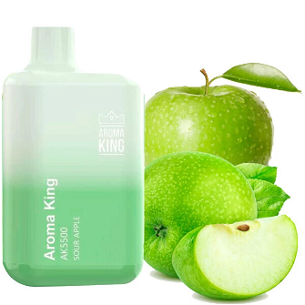Одноразовий Pod Aroma King 5500 Sour Apple (Кисле Яблуко) 2%
