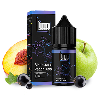 Рідина Chaser Black Salt 15 мл 50 мг зі смаком Чорної Смородини, Персика і Яблука (Blackcurrant Peach Apple)