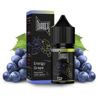 Рідина Chaser Black Salt 15 мл 50 мг зі смаком Енергетика і Винограду (Energy Grape)
