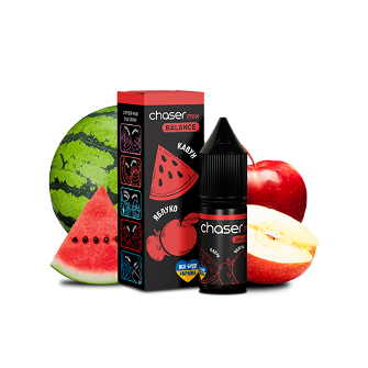 Рідина Chaser Mix Salt 10 мл 50 мг зі смаком Кавун Яблуко (Watermelon Apple)