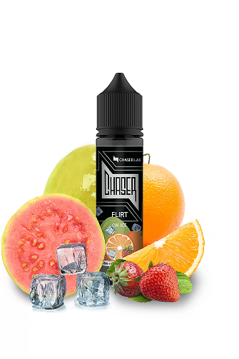 Жидкость Chaser Органика 60 мл 3 мг со вкусом Гуавы, Клубники и Апельсина со льдом (Flirt Ice)