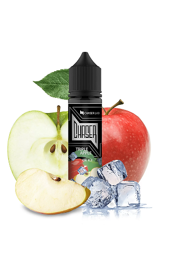 Рідина Chaser Органіка 60 мл 1,5 мг зі смаком Потрійного Яблука з льодом (Triple Apple Ice)