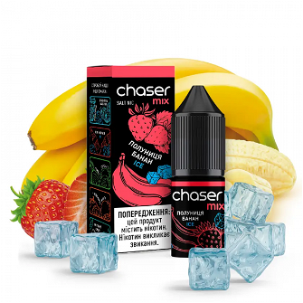 Рідина Chaser Mix Salt 10мл. зі смаком Полуниця Банан Айс (Strawberry Banana Ice)