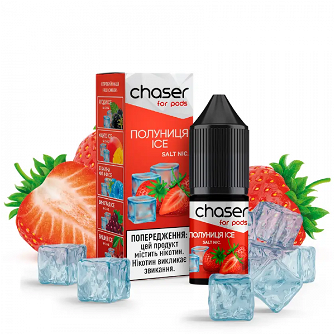 Жидкость Chaser 10 мл 50 мг со вкусом Полуниця Айс (Strawberry Ice)