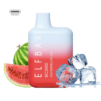 Elf Bar BC3000 Watermelon Ice (Насыщенный арбуз с кубиками льда)