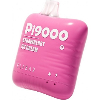 Elf Bar Pi9000 Strawberry Ice Cream (Полуничне Морозиво)