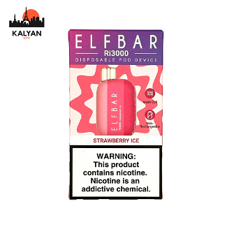 Elf Bar RI3000 Strawberry Ice (Полуниця Лід)
