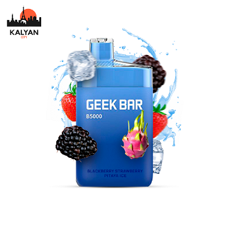 Geek Bar B5000 Blackberry Strawberry Pitaya Ice (Ежевика Клубника Питайя Лед)