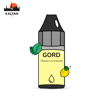 Рідина Gord Lemon mint (Лимон із м'ятою) 30 мл 50 мг