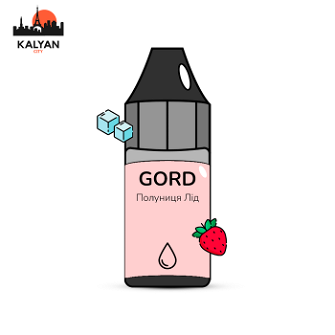 Рідина Gord Strawberry ice (Полуниця Лід) 30 мл 50 мг