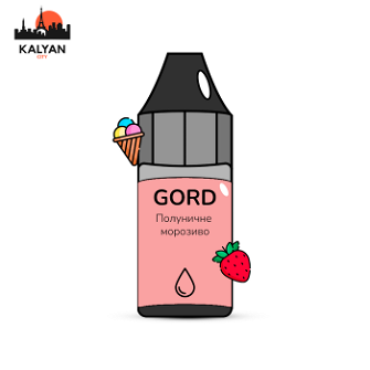 Жидкость Gord Strawberry sundae (Клубничное мороженое) 30 мл 50 мг