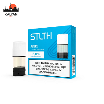 Картридж з рідиною для електронних сигарет STLTH Azure 5% 50MG Пач2