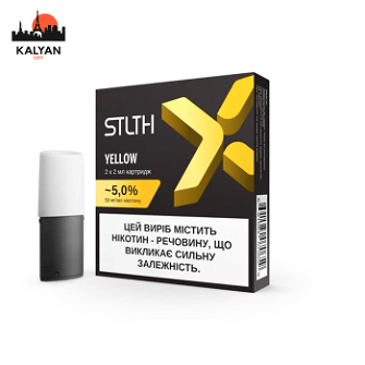 Картридж с жидкостью для электронных сигарет STLTH X Yellow 5% 50MG Пач2