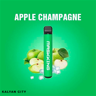 Одноразовая электронная сигарета MASKKING HIGH PRO Apple Champagne (Яблочное Шампанское) 1000 puff