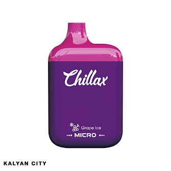 Одноразова електронна сигарета Chillax Micro 700 2.0 мл. 2% крижаний виноград