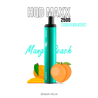Одноразовий Pod HQD MAXX 2500 Mango Peach 0% (манго з персиком)