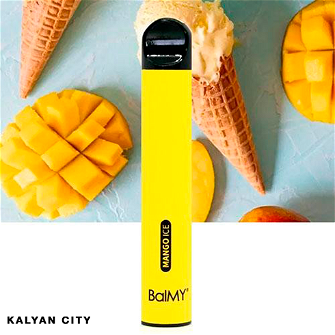 Одноразова електронна сигарета BalMY Акциз Mango Ice (Манго Лід) 500 puff