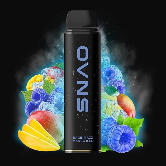 Ovns Premium Ragin Razz Mango Iced 7000 Puffs (Манго разз Лед)