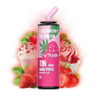 Ovns Tin Strawberry Ice Cream 6000 puffs (Клубника Мороженое)