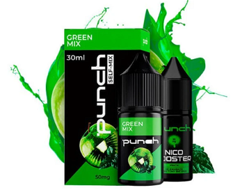 Набір Punch Green Mix (Яблуко Ківі М'ята) 30 мл 65 мг