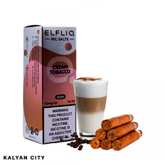 Жидкость ELFLIQ Cream Tobacco (Крем Табак) 30 мл 30 мг
