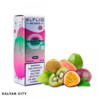 Рідина ELFLIQ Kiwi Passion Fruit Guava (Ківі Маракуя Гуава) 30 мл 30 мг