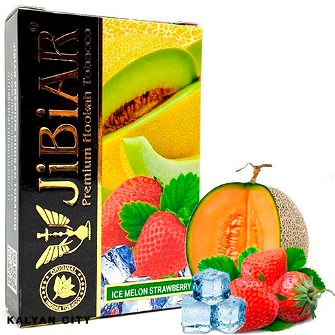 Тютюн JIBIAR Ice Melon Strawberry (Диня Полуниця Лід) 50 г