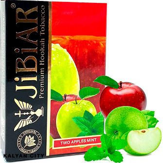Тютюн JIBIAR Two Apples Mint (Два Яблука М'ята) 50 г