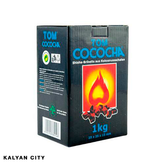 Вугілля Tom Cococha Blue 1 кг в в індивідуальному впакуванні