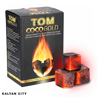 Вугілля Tom Cococha Gold 1кг в індивідуальному впакуванні