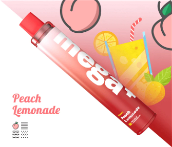 Wotofo Mega+ 2500 Peach Lemonade (Персик Лимонад)