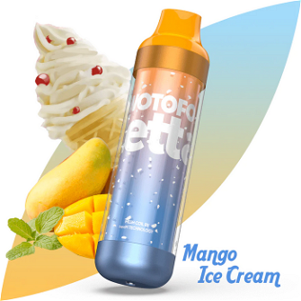 Одноразка Wotofo Zetta 6500 RGB Peach Ice Cream (Персиковое мороженое)