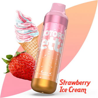 Одноразка Wotofo Zetta 6500 RGB Strawberry Ice Cream (Клубничное мороженое)