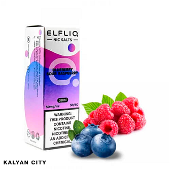 Жидкость ELFLIQ Blueberry Sour Raspberry (Черника Малина) 30 мл.